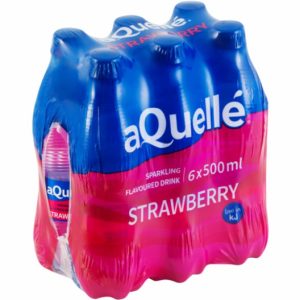 AQUELLE WATER STRAWBERRY 6X500ML